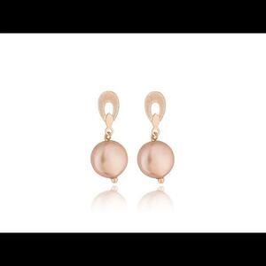Earrings authentic Swarovski pearls rose gold plated